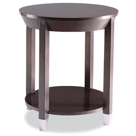 Round 1-Shelf Lamp Table