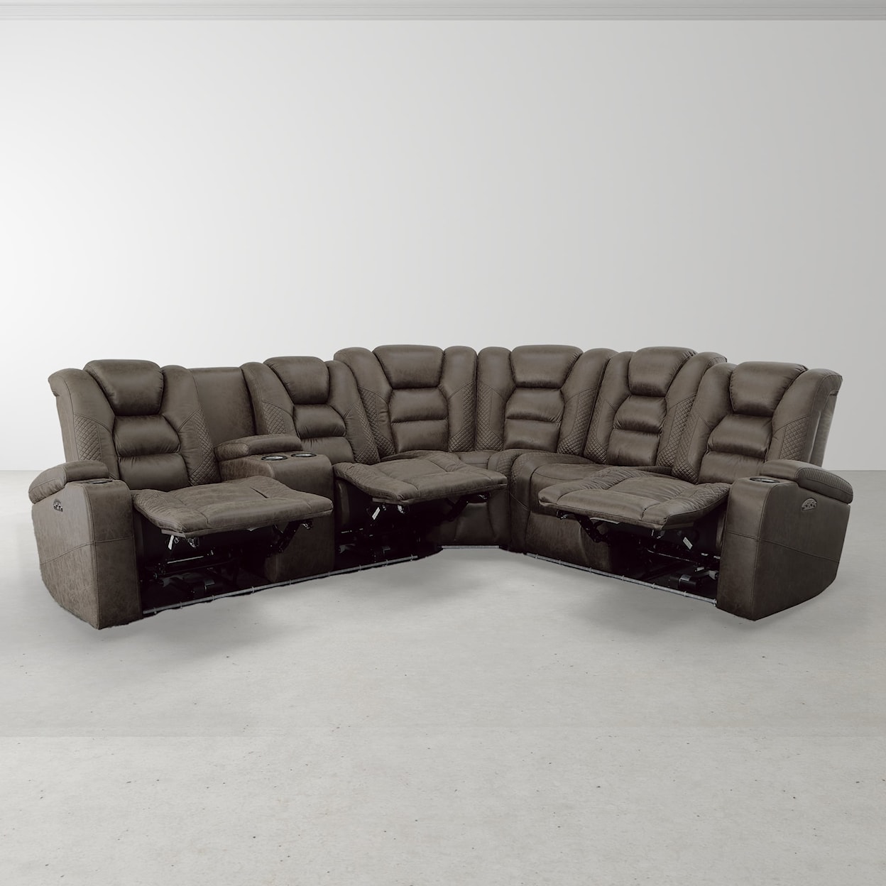 Sarah Randolph Designs 549 Three Piece Reclining Sectional Sofa