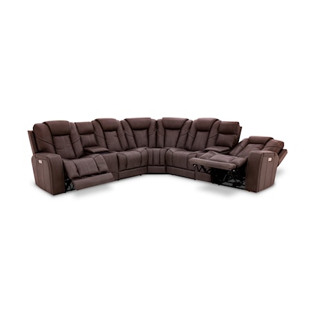 Seven Piece Reclining Sectional