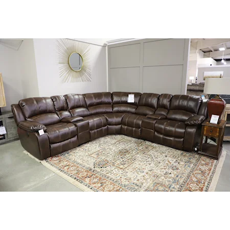 Seven Piece Reclining Sectional