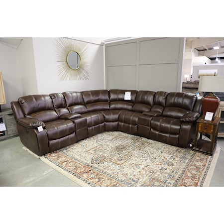 Six Piece Reclining Sectional