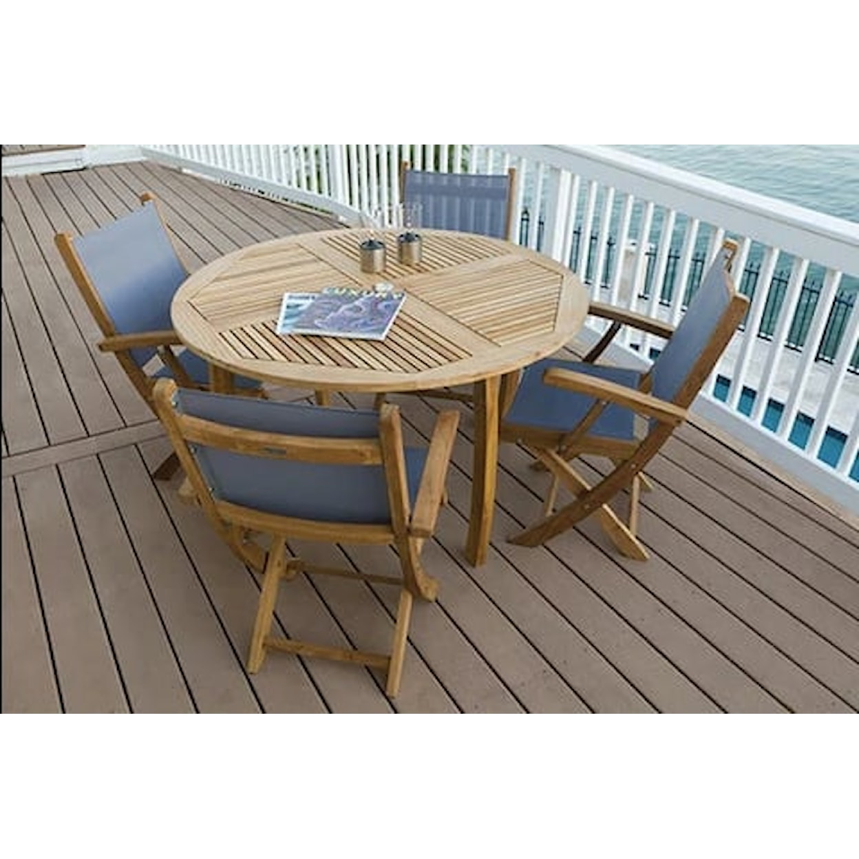 Royal Teak Collection Dolphin Outdoor Dining Table