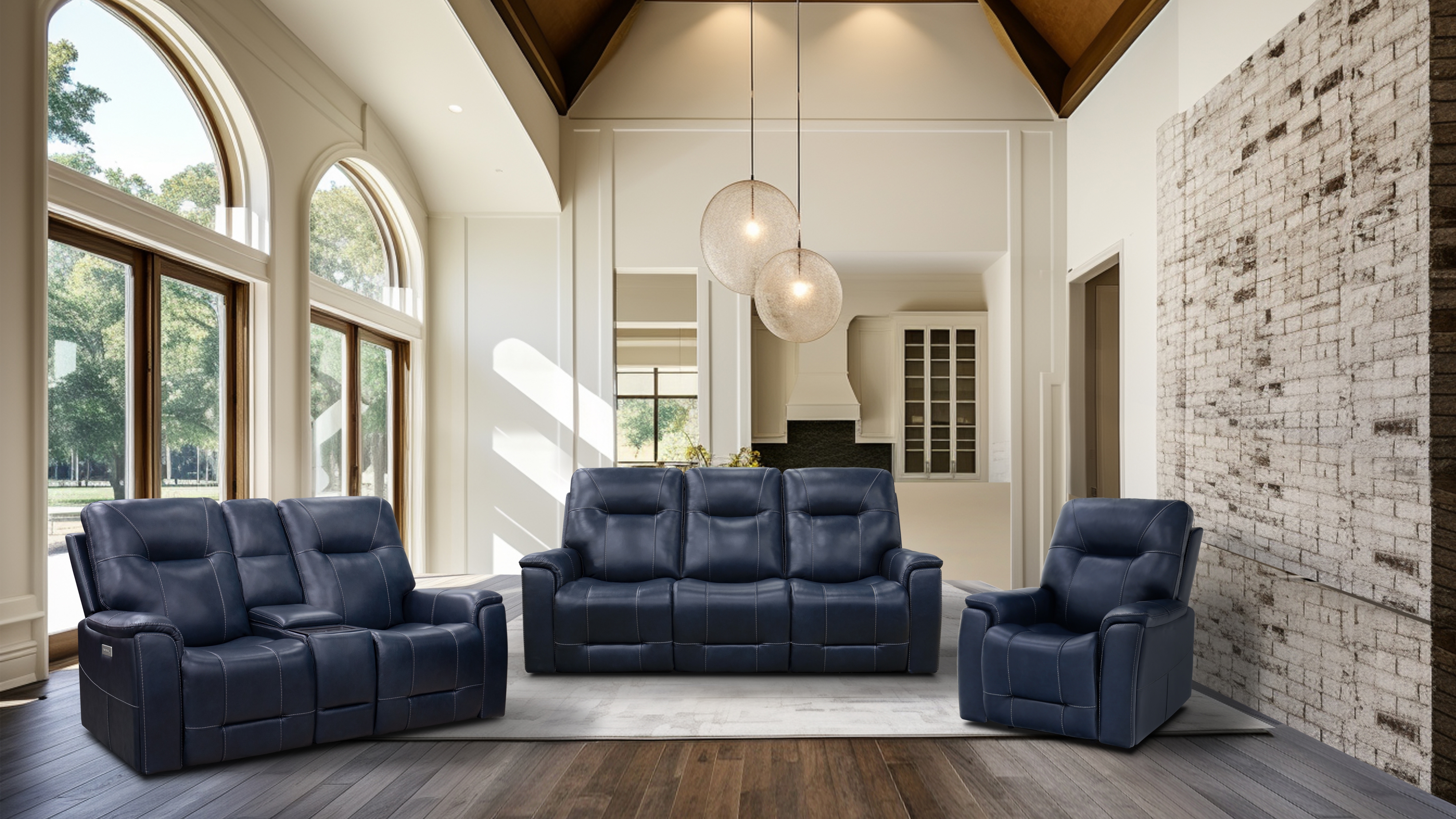 Power Reclining Loveseat with Console