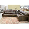 Virginia Furniture Market Premium Leather Matera Two Piece Sectional