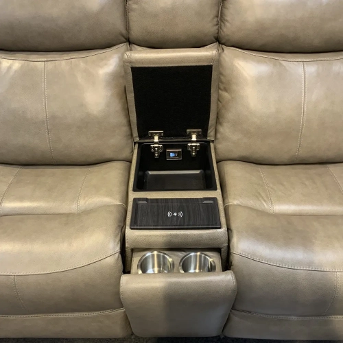 Power Headrest Console Loveseat