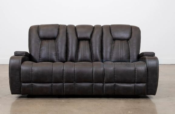 Dual Reclining Sofa with Drop Down Table