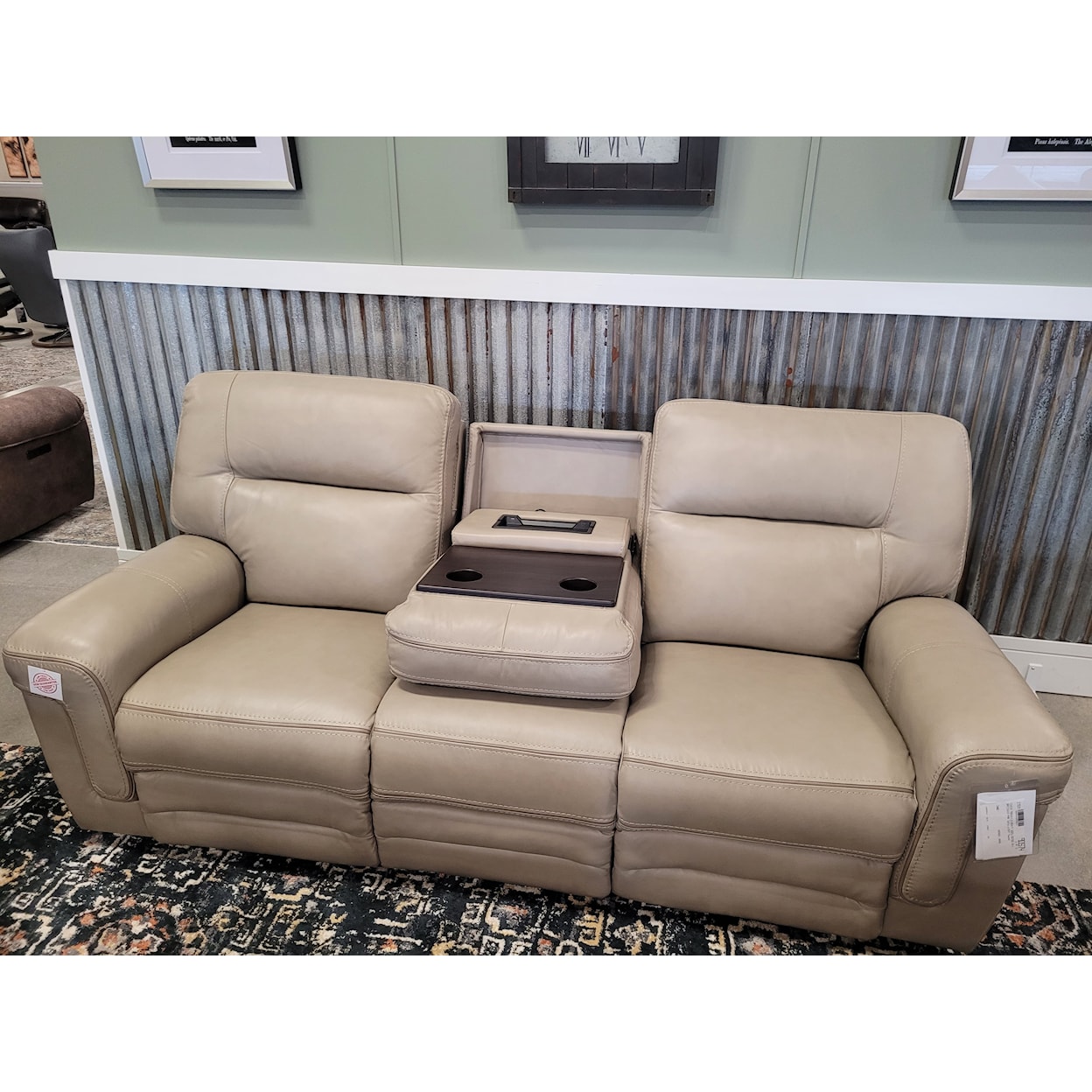 VFM Signature Brighton Reclining Sofa w/ Drop Down Table