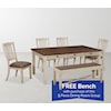 Benchcraft Bolanburg Table and Chair Set with Bench