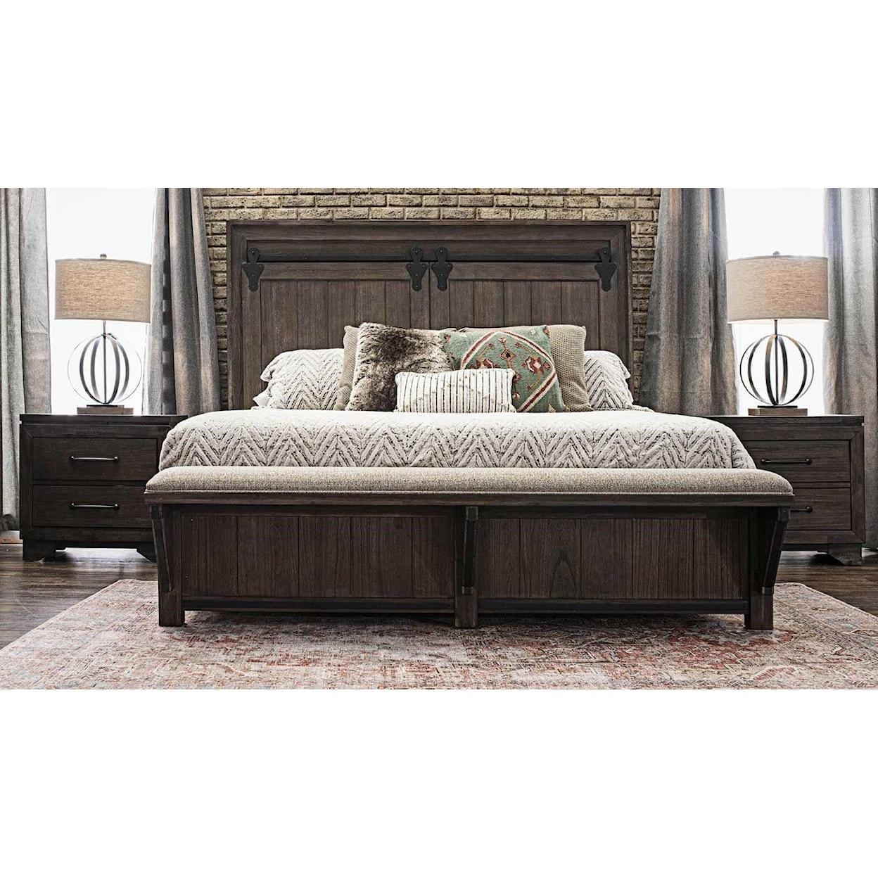 LG Interiors Natchez King Panel Bed