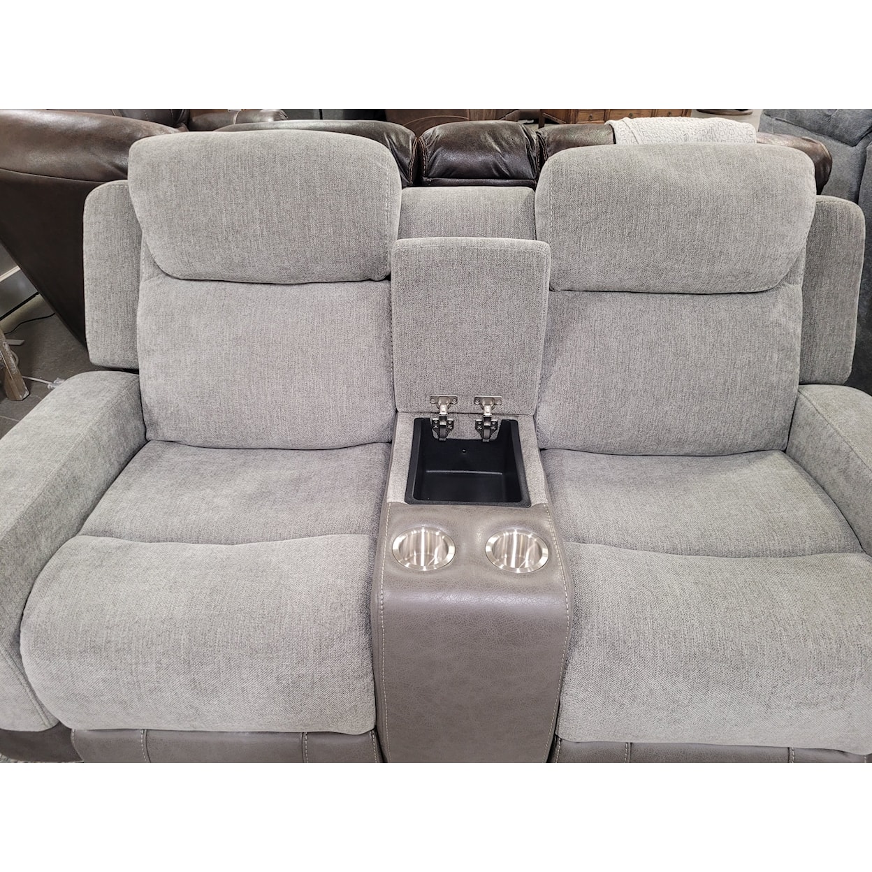 Sarah Randolph Designs Preston Reclining Loveseat with Console