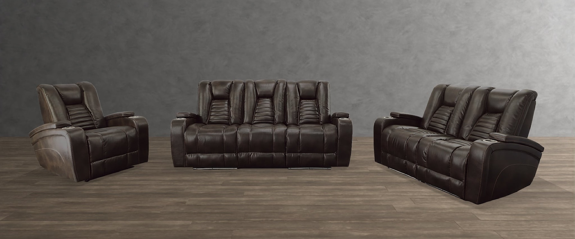 Three Piece Reclining Living Room