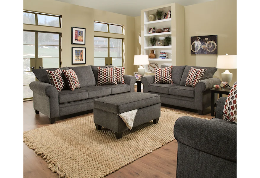 1647 Two Piece Living Room by VFM Basics at Virginia Furniture Market
