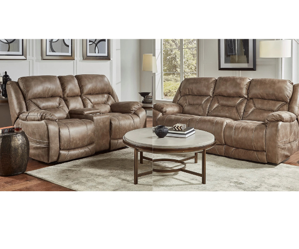 Sofa and Loveseat with Console