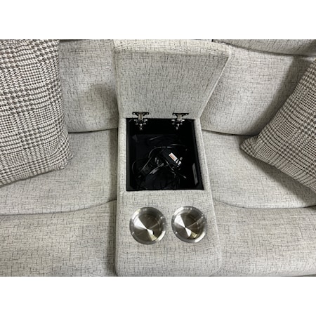 Power Reclining Loveseat with Console