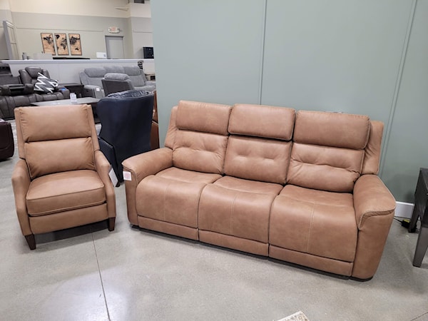 Power Reclining Sofa and Recliner