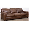 Virginia Furniture Market Premium Leather Florence Sleeper Sofa