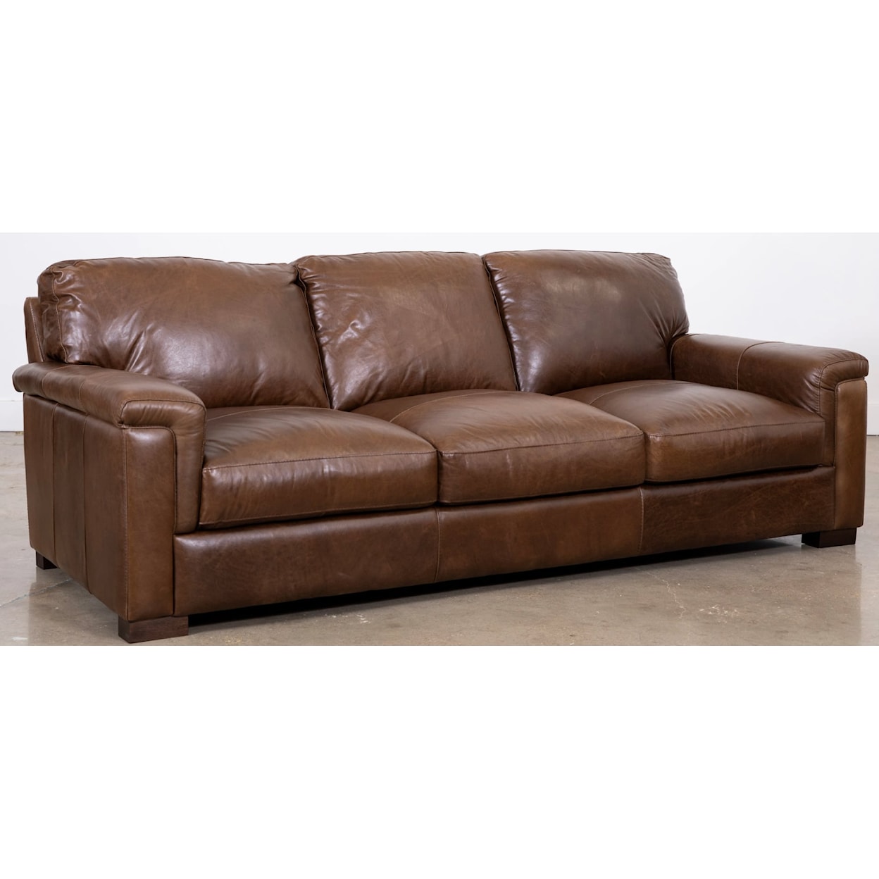 Virginia Furniture Market Premium Leather Florence Sleeper Sofa