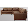 Virginia Furniture Market Premium Leather Florence 3 Pc Sectional