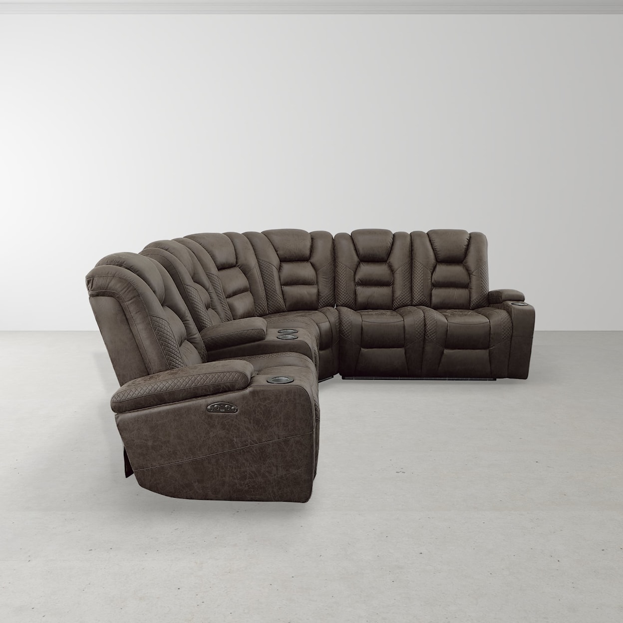 Sarah Randolph Designs 549 Three Piece Reclining Sectional Sofa