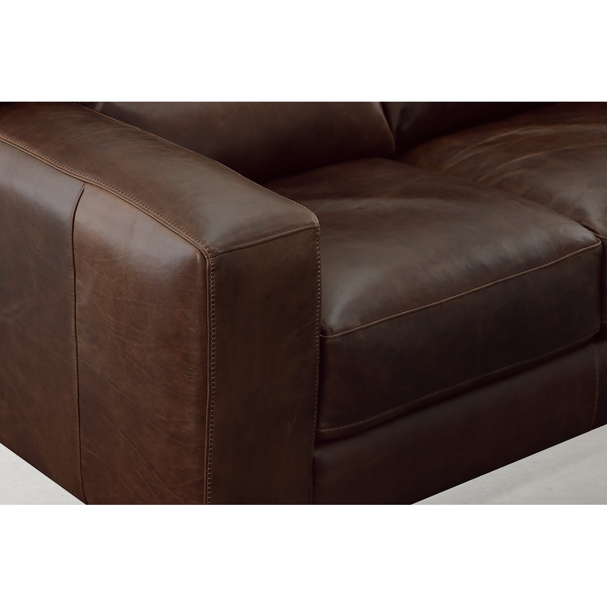 Virginia Furniture Market Premium Leather Brescia Loveseat
