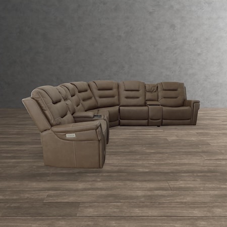 Six Pc Power Sectional