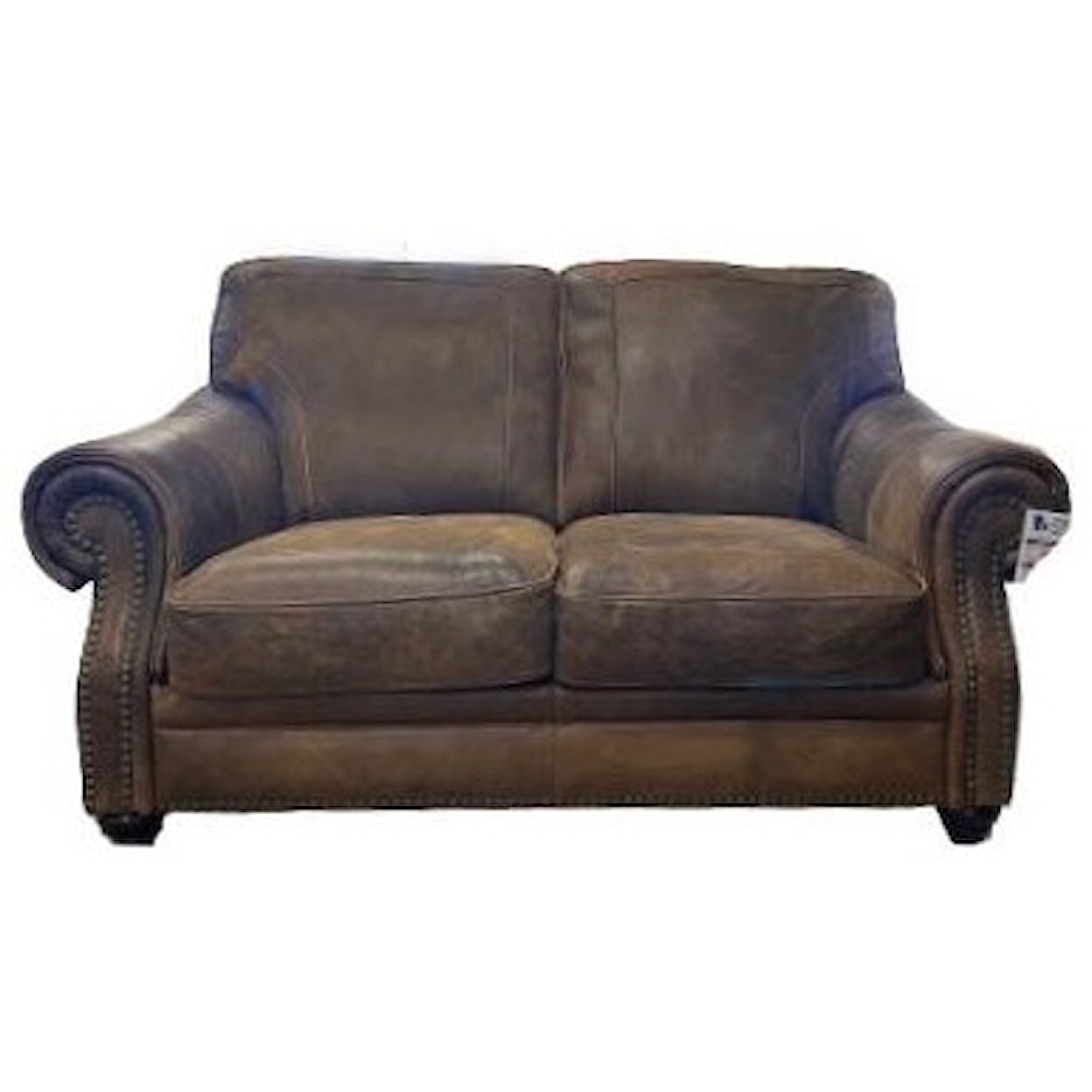 Virginia Furniture Market Premium Leather Tuscany Loveseat