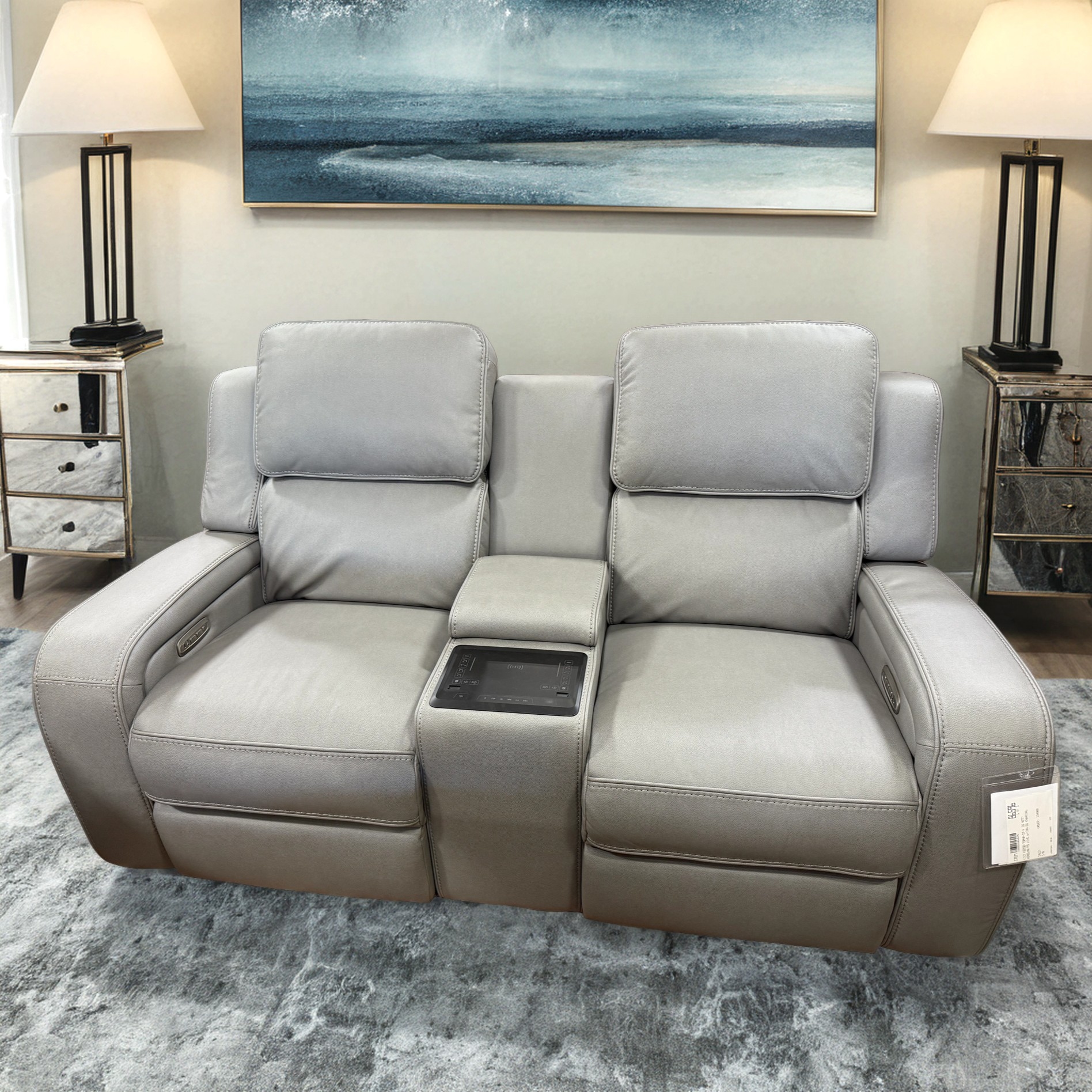 Power Reclining Loveseat with Console
