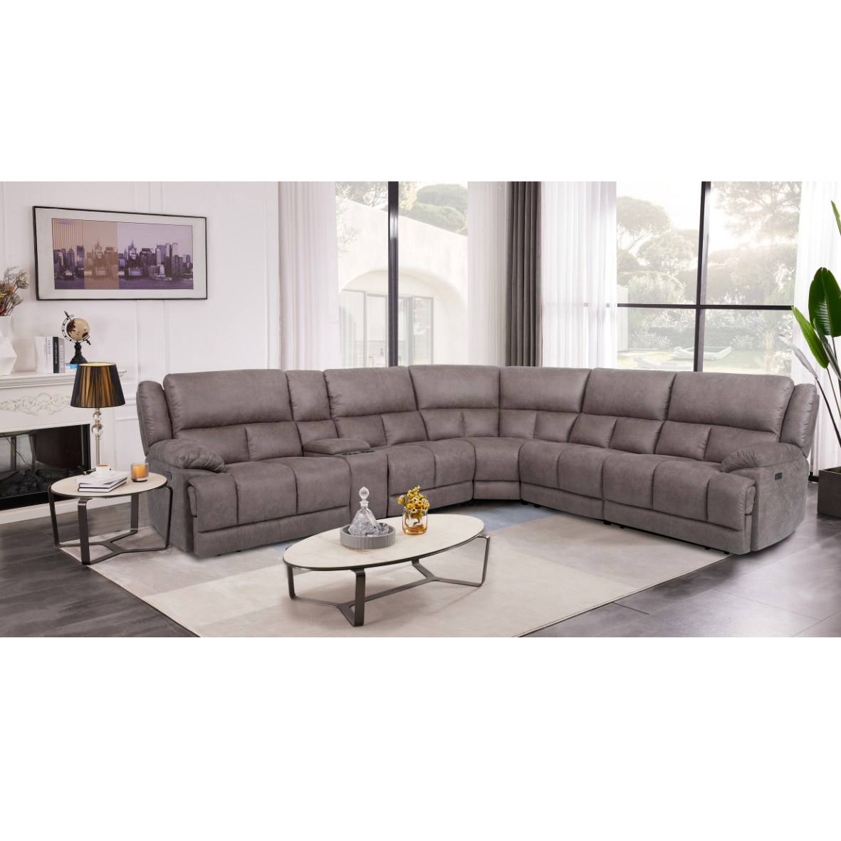 6 Piece Reclining Sectional