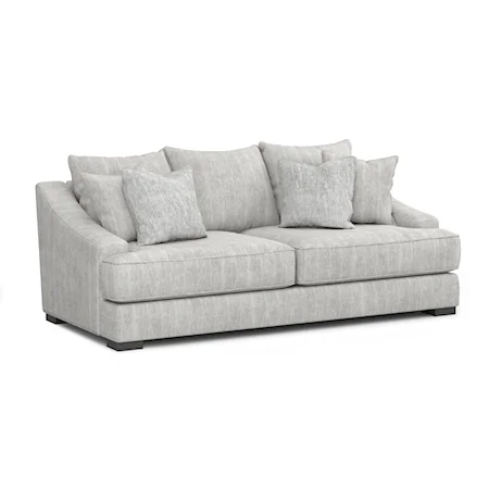 Casual Sofa with Sloped Track Arms