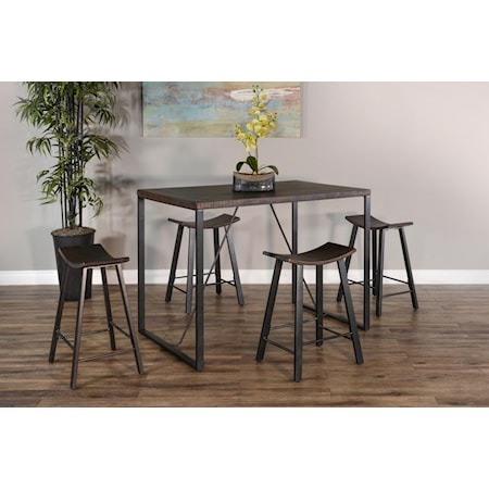 5 PIECE COUNTER DINING SET