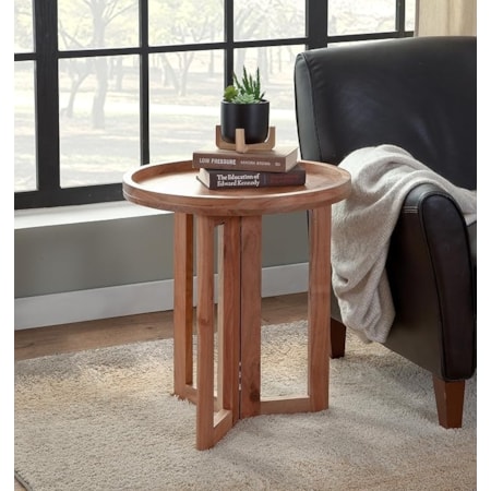 ROUND END TABLE
