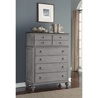 Relaxed Vintage Chest of Drawers with Felt-Lined Top Drawer