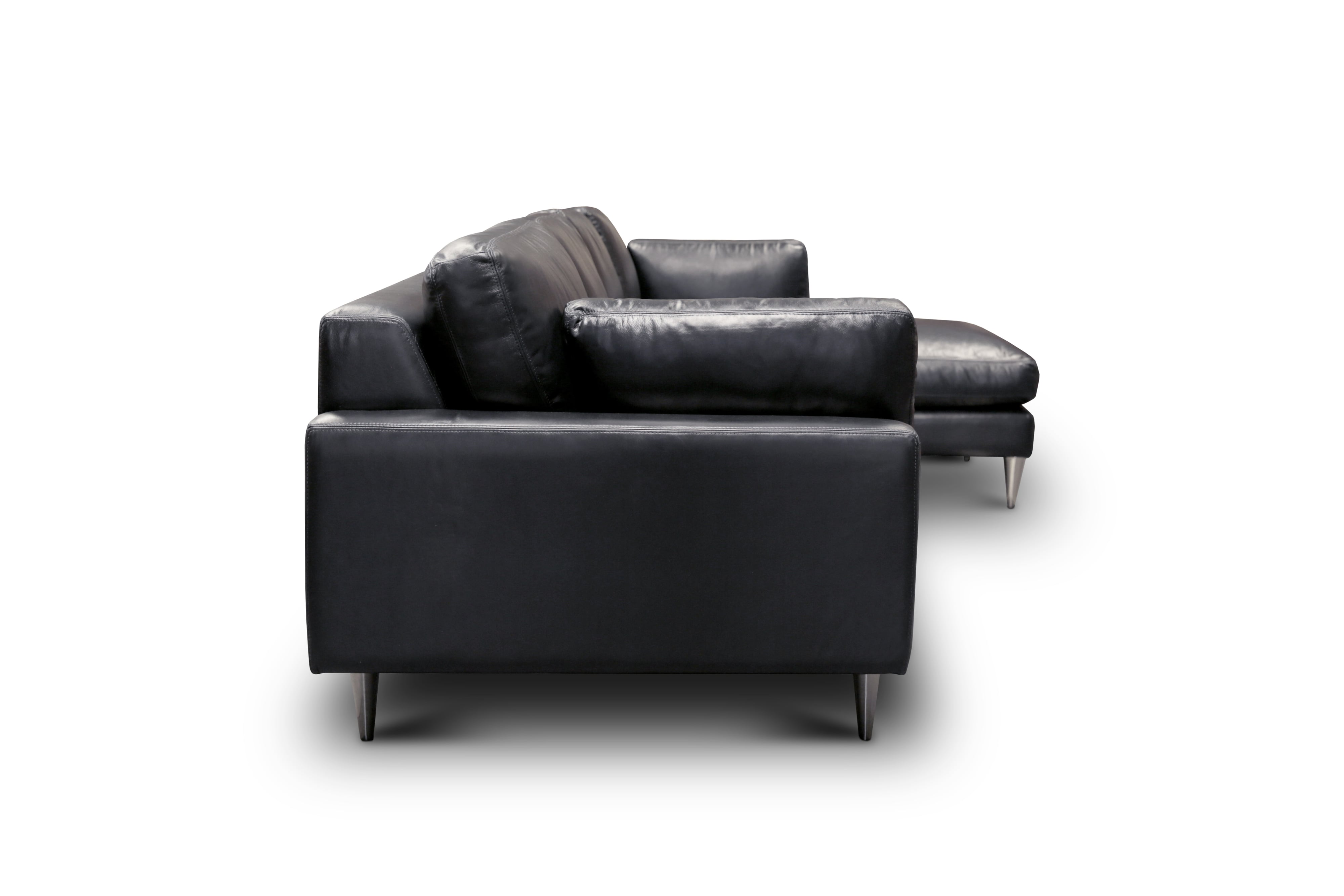 2-pc. Leather Sectional Sofa w/RAF Chaise