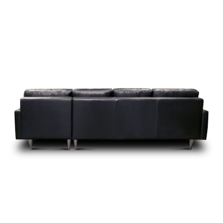 2-pc. Leather Sectional Sofa w/RAF Chaise