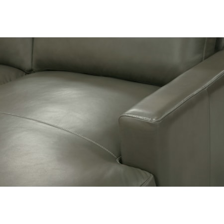 2-pc. RAF Leather Chaise Sectional Sofa