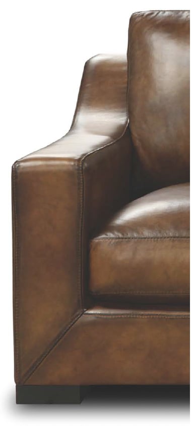 All-Leather Luxe Chaise Sectional