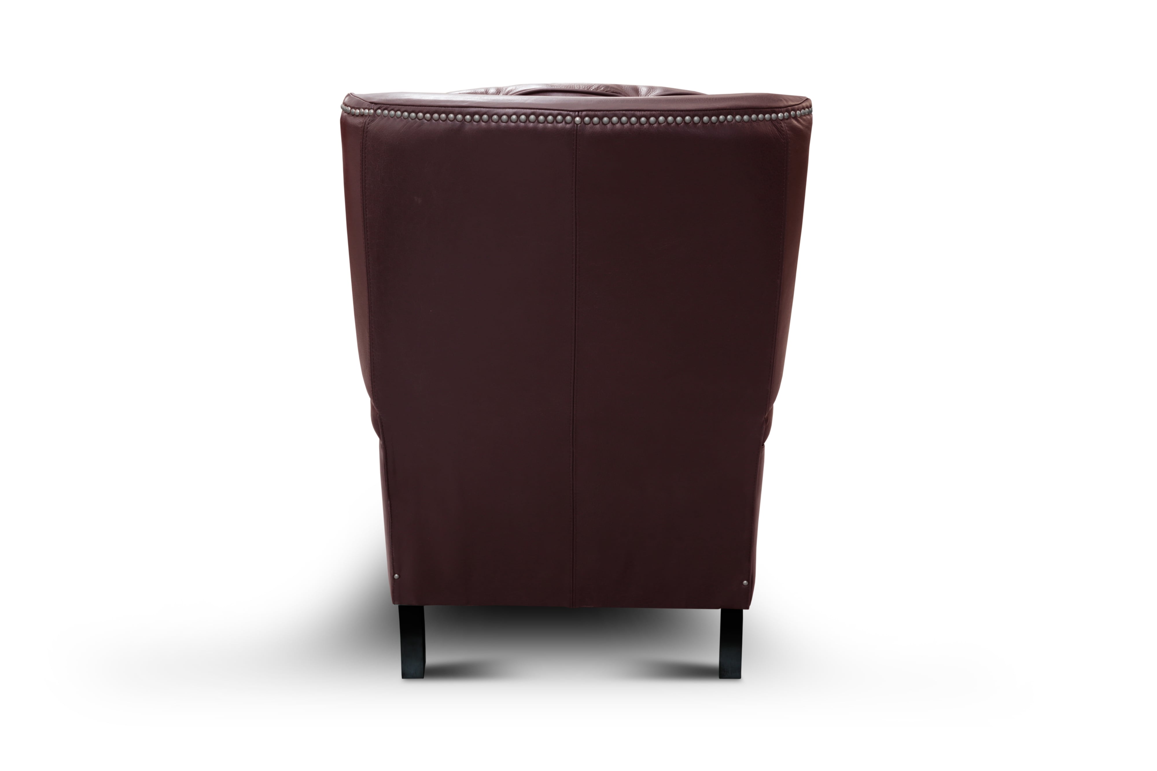 Leather Manual Recliner w/Rolled Arms