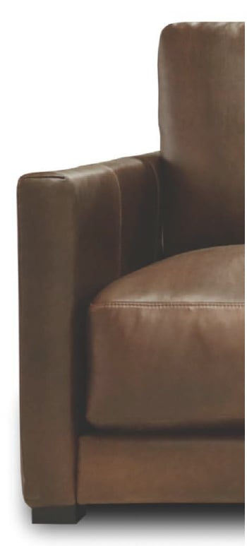Leather Right-Arm Chaise Sectional Sofa