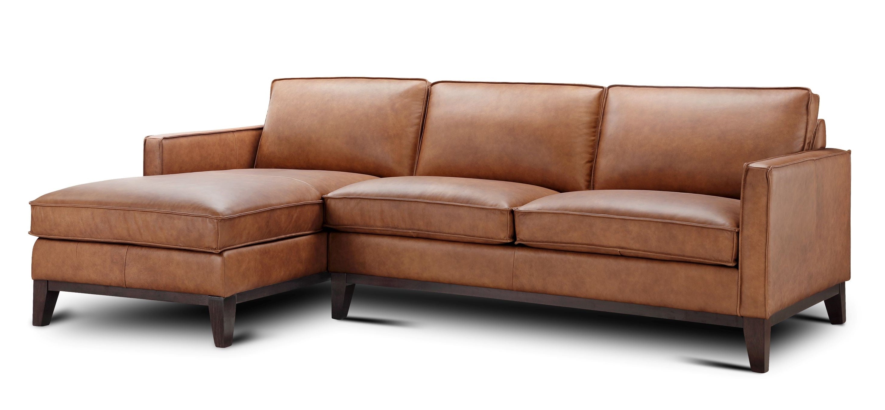 2-pc. Leather Sectional Sofa w/LAF Chaise