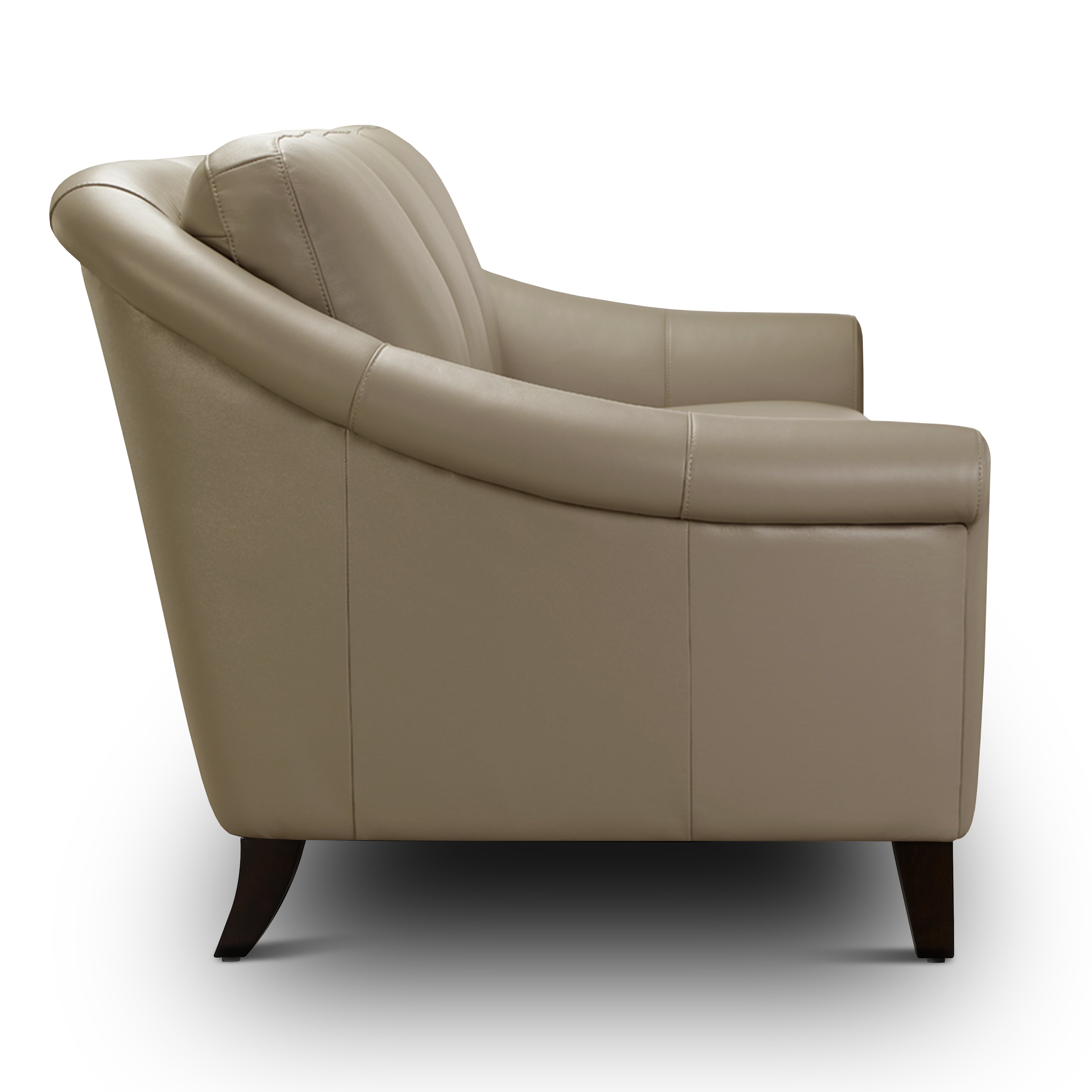 GTR Leather Sienna Leather Sofa w/Sculptured Rolled Arms