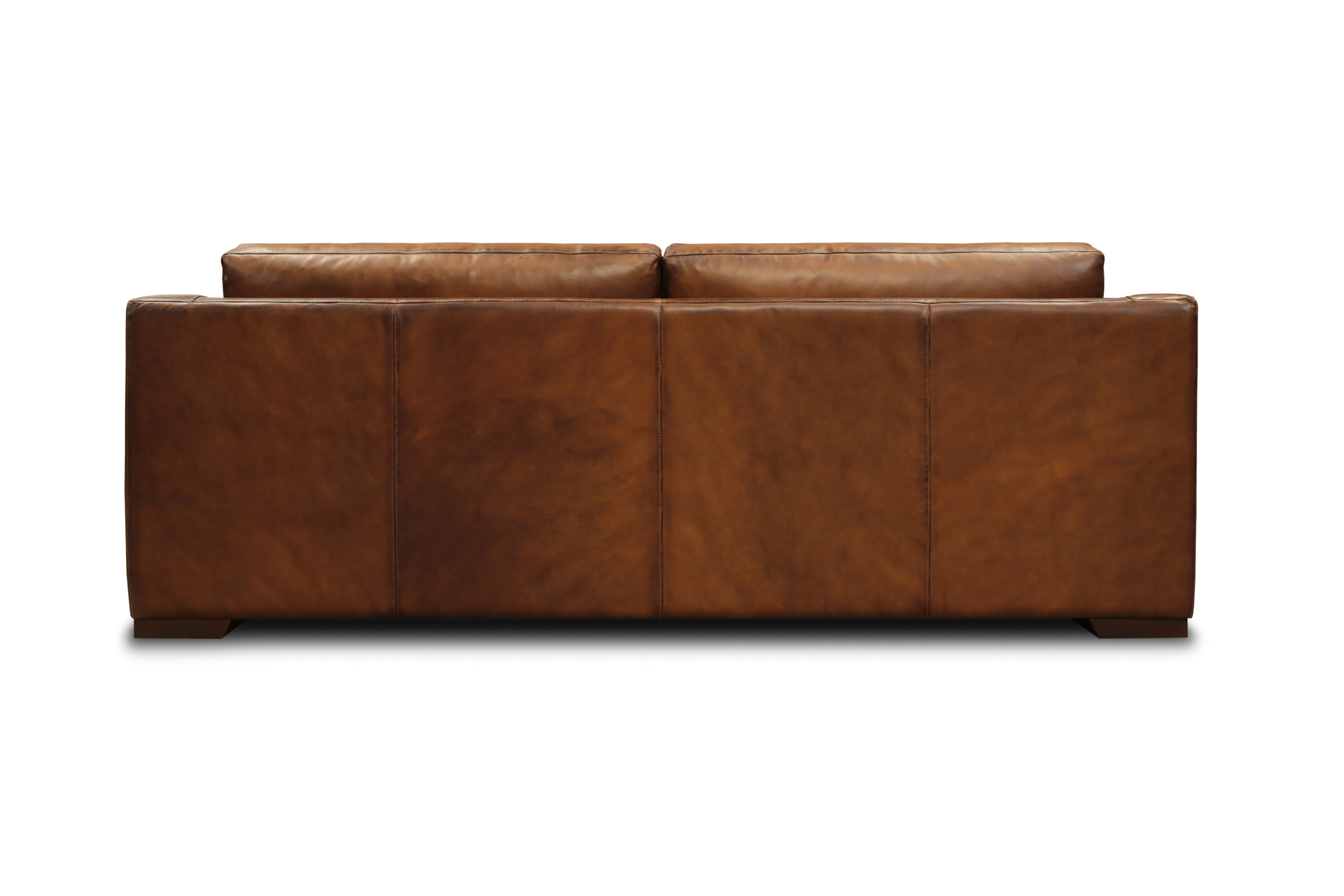 GTR Leather Daytona Leather Deep-Seating Sofa w/Block Feet