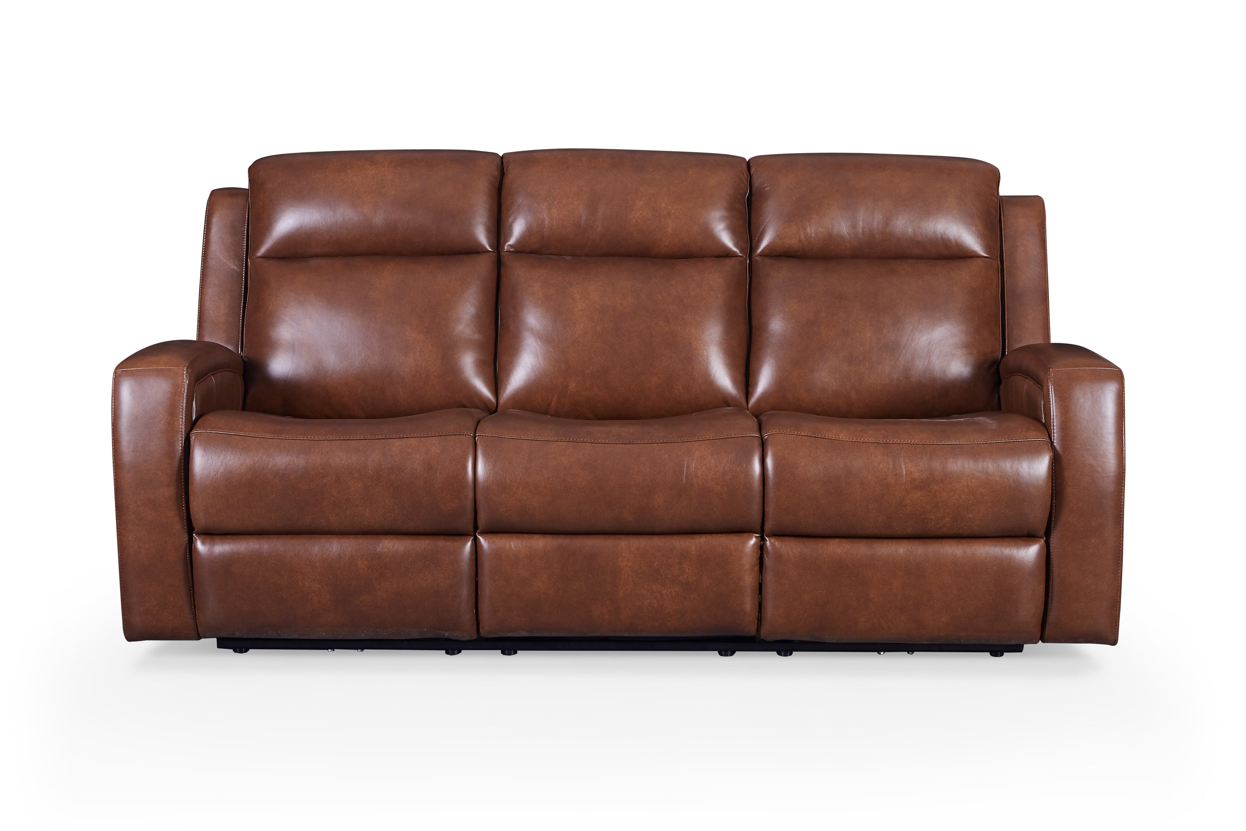 GTR Leather Cheyenne Lay-Flat Leather Reclining Sofa