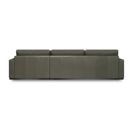 2-pc. RAF Leather Chaise Sectional Sofa