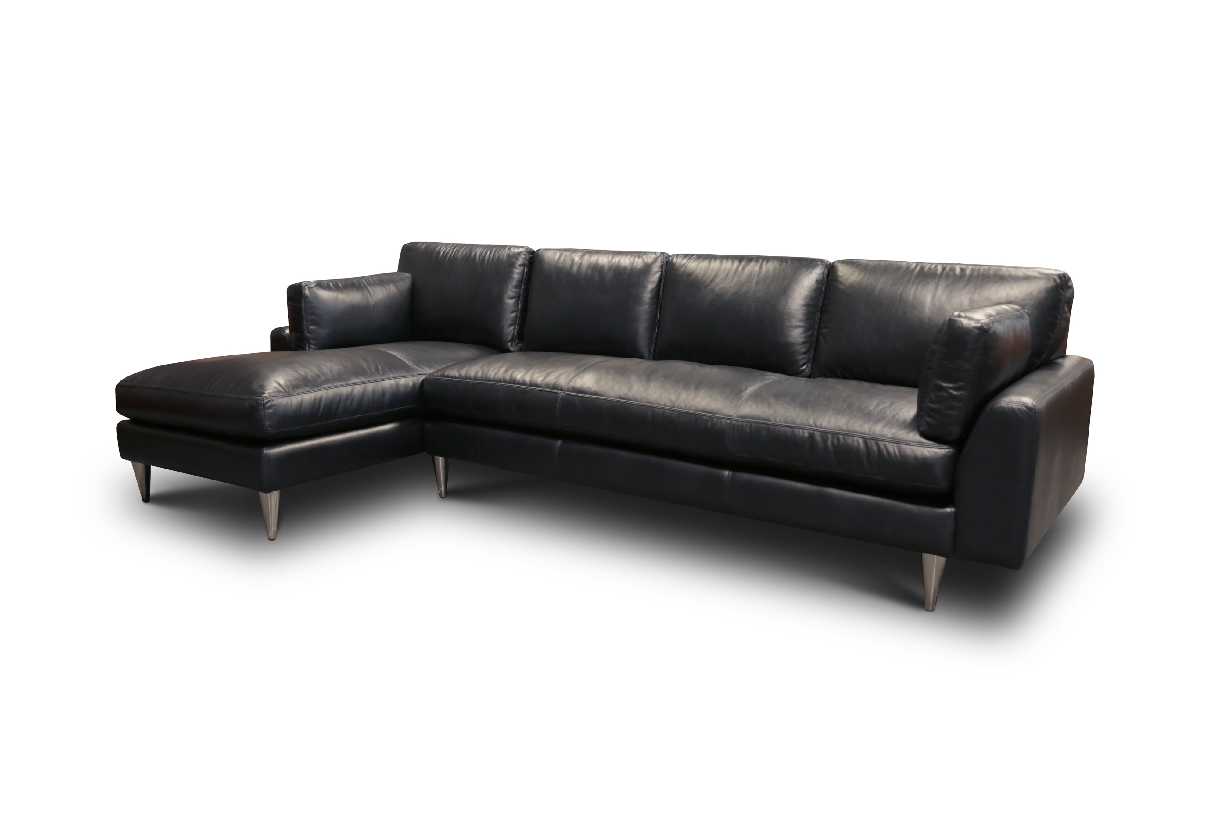 2-pc. Leather Sectional Sofa w/LAF Chaise