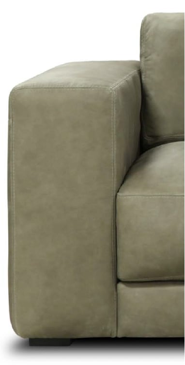Leather Sofa w/Robust Track Arms