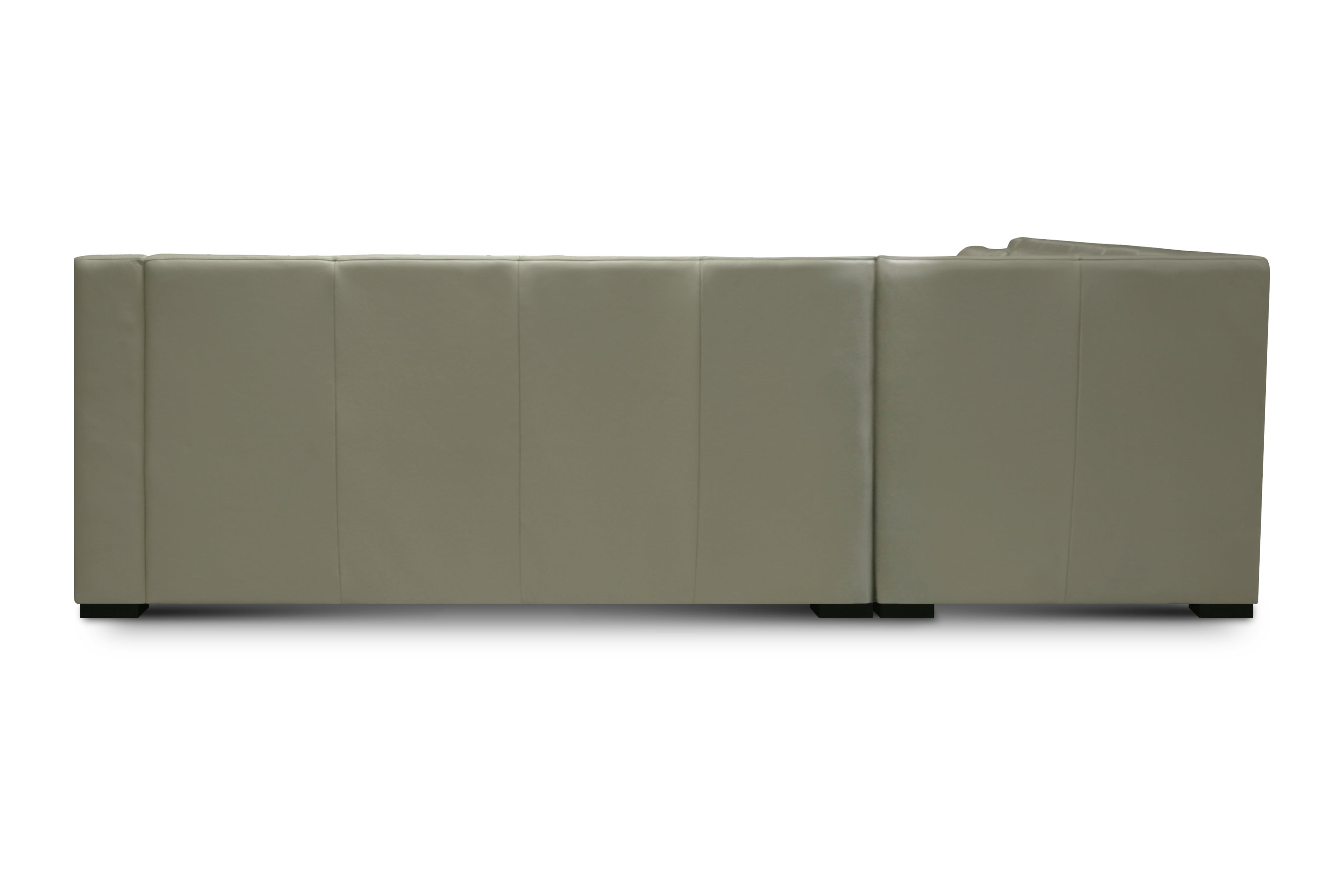 3-pc. Leather L-Shape Sectional Sofa