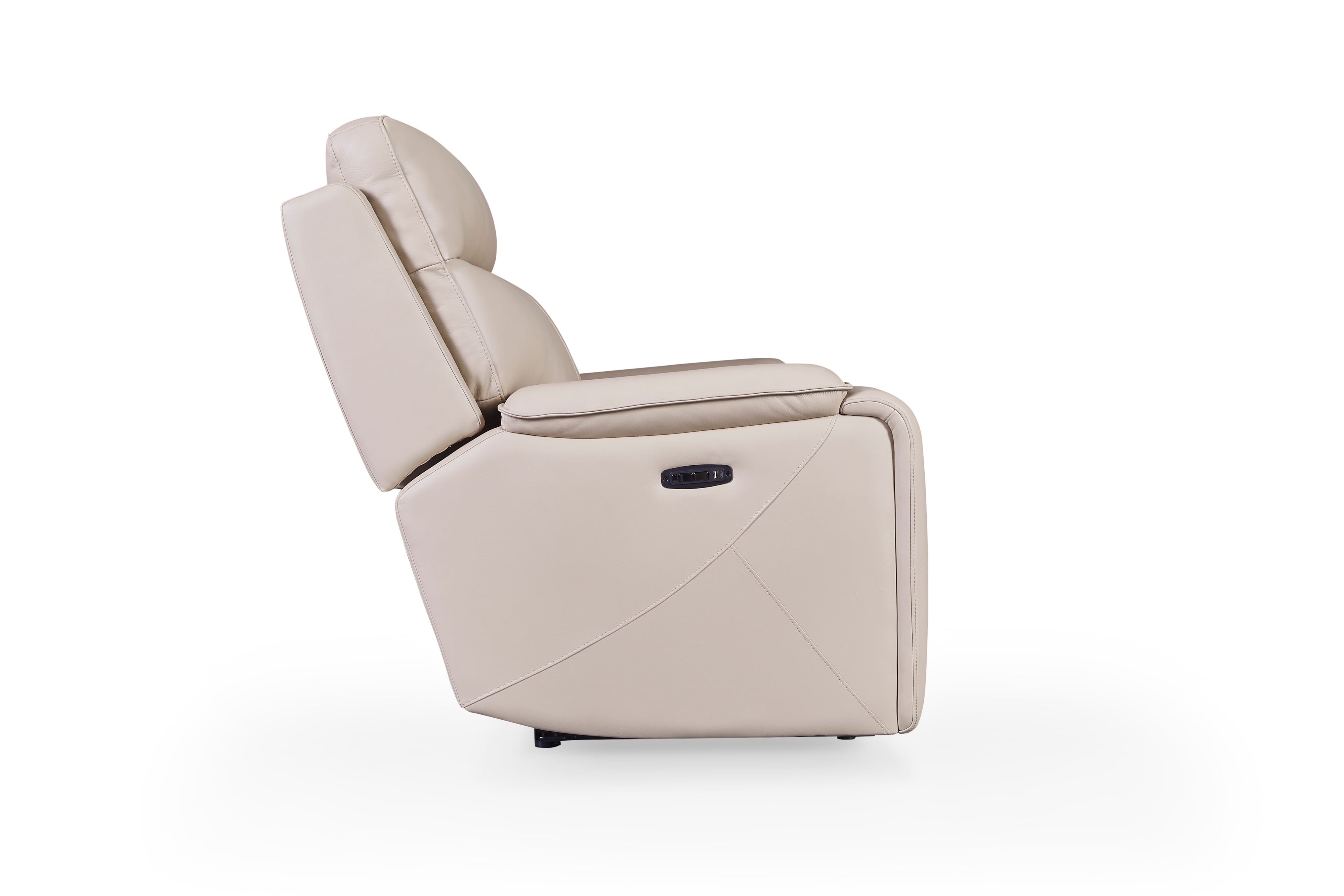 Leather Lay-Flat Glider Recliner