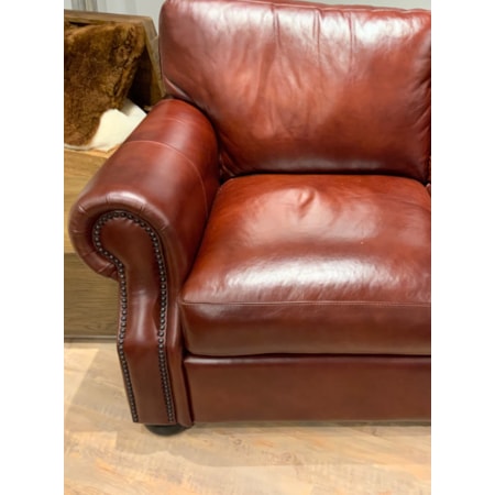 All-Leather Right Arm Facing Sectional