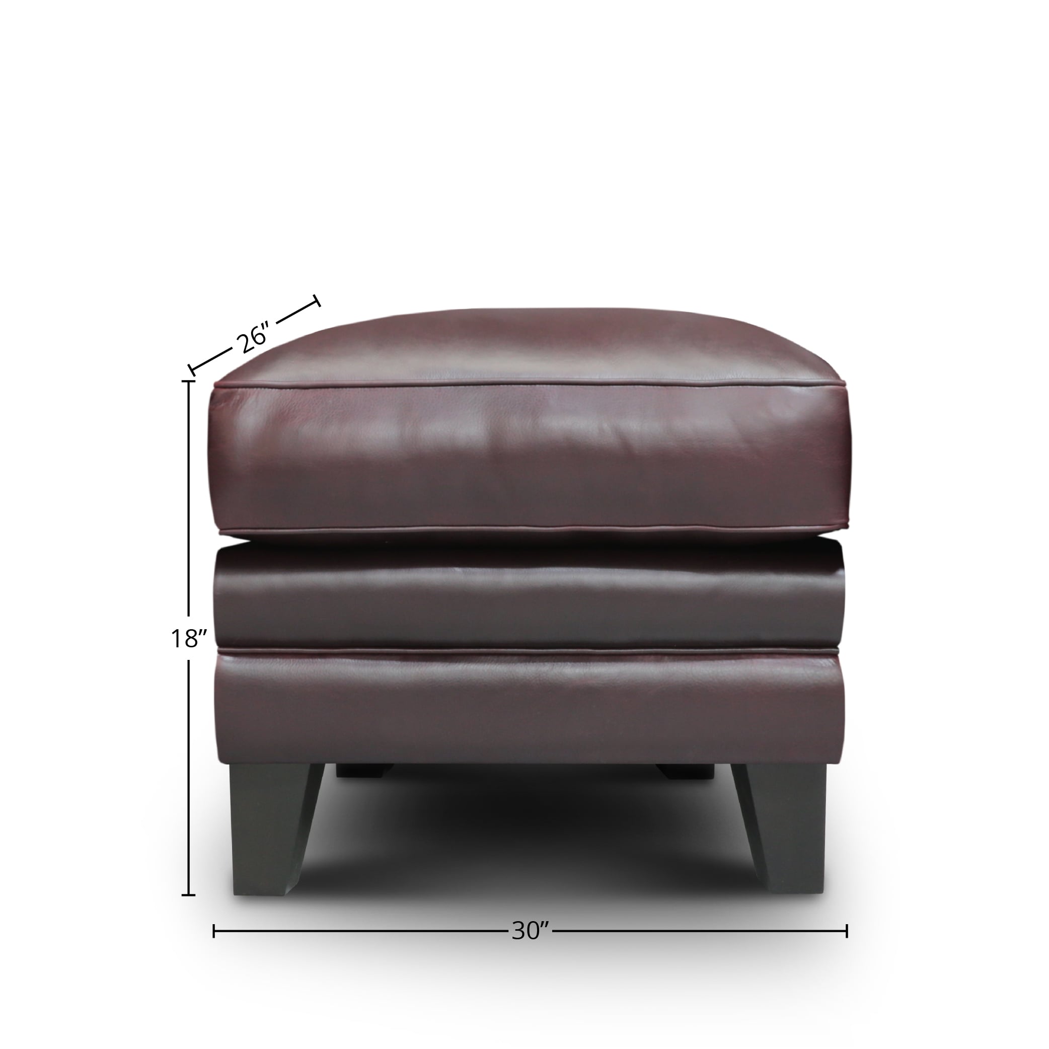 Leather Ottoman Footstool