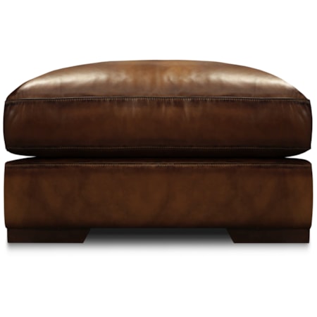 Leather Ottoman Footstool